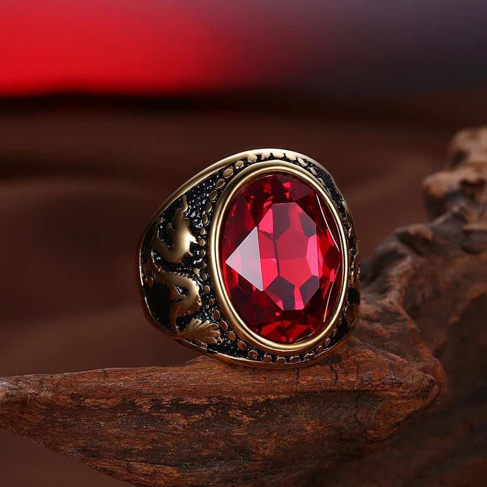 Red Zirconia Ring
