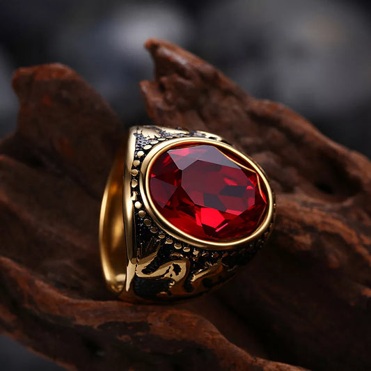 Red Zirconia Ring